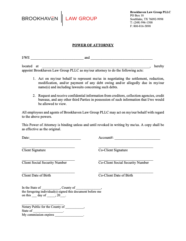 Power of Attorney